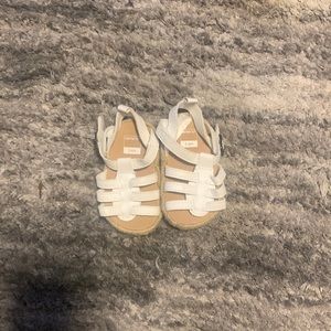 Carter’s white Velcro sandals - baby girl